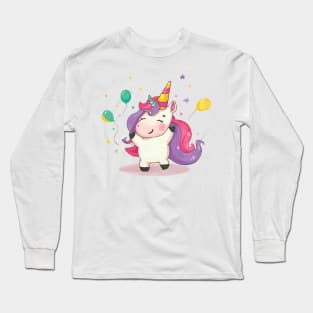 Unicorn Party Long Sleeve T-Shirt